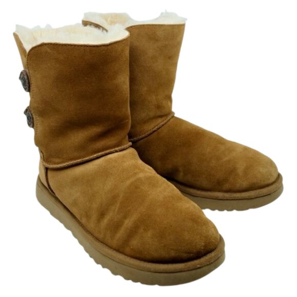 UGG~Marciela II~ Women's SHEARLING WINTER BOOTS CHESTNUT SUEDE SIZE 9 - Picture 5 of 7